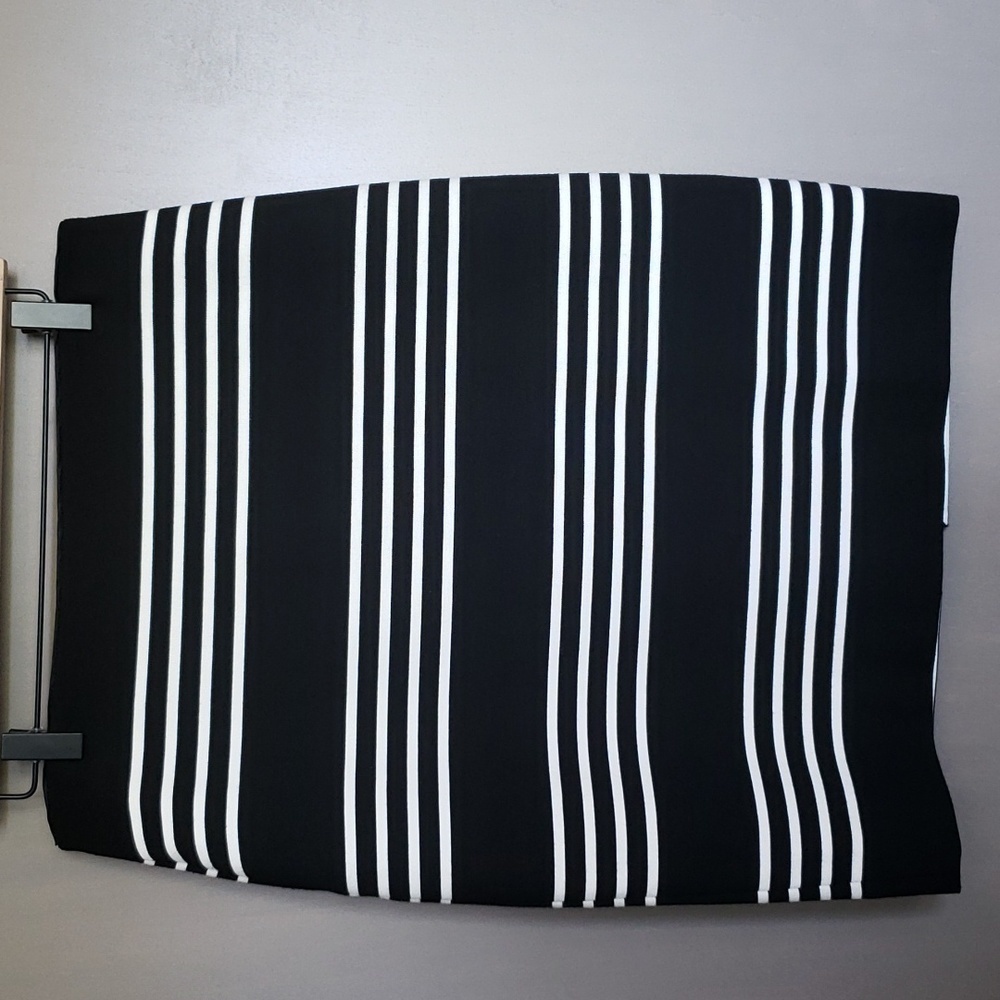 White House Black Market Black & White Striped Skirt - Size 8